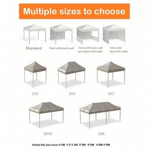 Tente publicitaire pliable en acier 3x3 pour événements extérieurs, fêtes et salons professionnels (vente en gros) - Product Image 5
