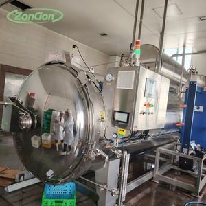 جهاز تعقيم أفقي بالبخار ورش الماء، معدات تعقيم الطعام - Product Image 2