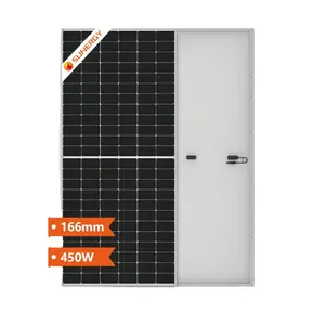 Venta caliente panel solar híbrido 440W 445W 450W 460W Panel PV para sistema solar en red