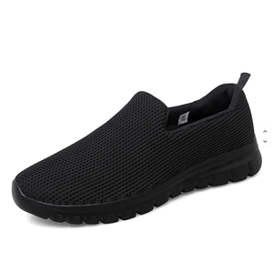 Zapatillas Deportivas Negras de Malla Transpirable con Punta Redonda, Suela de Goma y Entresuela de EVA para Todas las Temporadas - Product Image 1