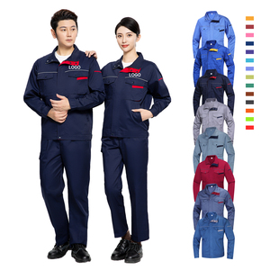 الشركة المصنعة المهنية مكافحة ساكنة طويلة وقصيرة الأكمام ملابس العمل مثبطات اللهب واللحام آمنة حك شبكة العمل - Product Image 1