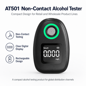 Mini éthylotest sans contact avec écran numérique clair, conception rechargeable pour la vente en gros - Product Image 1
