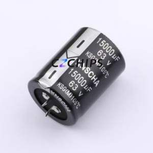 ตัวเก็บประจุแบบอิเล็กโทรไลต์อะลูมิเนียมแบบ Snap-in รุ่น LSG063M109T453S1AA ชนิด Through hole (THT) ขนาด D35xL45 มม. 15000uF 20% 63V 35 มม. - Product Image 1