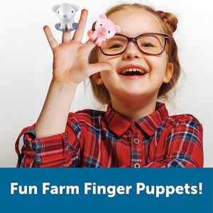 Granja de Aprendizaje <span class=keywords><strong>Peekaboo</strong></span> - 10 Marionetas de Animales de Granja para Dedos, Juguetes Montessori para Contar y Clasificar, Juguetes de Animales de Granja - Product Image 5
