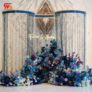 Support d'<span class=keywords><strong>arche</strong></span> de scène en forme de S pour mariage en extérieur, décoration de fond de scène avec anneau de fond de scène - Product Image 1