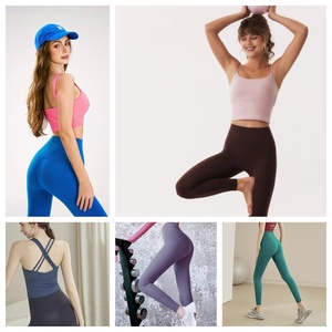 Mono <span class=keywords><strong>de</strong></span> Yoga sin Mangas Ajustado Original Más Vendido para Mujer, Transpirable, a la Moda, para Verano, Conjuntos <span class=keywords><strong>de</strong></span> Yoga alo para Mujer - Product Image 3