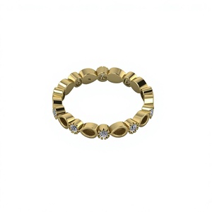 Genuine Solid 14k Gold Flower Shape Bezel Setting Cubic Zirconia <b>Statement</b> Party Wedding Eternity <b>Ring</b> <b>Women</b> Keepsake Jewelry - Product Image 1