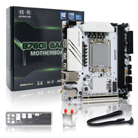 Carte mère JGINYUE B760I B760M GAMING Snow Dream WIFI M-ATX LGA1700 pour processeurs Core 12/13/14e génération I5/I7, double canal 64 Go, RAM SATA