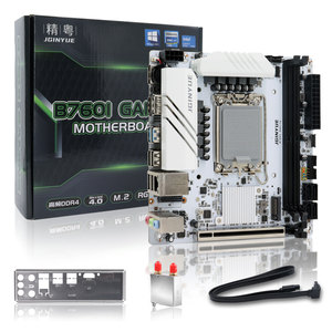 Carte mère JGINYUE <span class=keywords><strong>B760I</strong></span> B760M GAMING Snow Dream WIFI M-ATX LGA1700 pour processeurs Core 12/13/14e génération I5/I7, double canal 64 Go, RAM SATA - Product Image 6