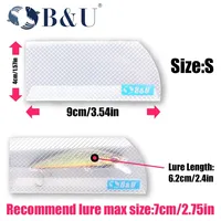 XUHANG JT33 PP Porte-leurres, sacs de rangement pour leurres de pêche pour leurres durs/doux, 5 pièces, utilisation en eau douce/eau salée pour la carpe