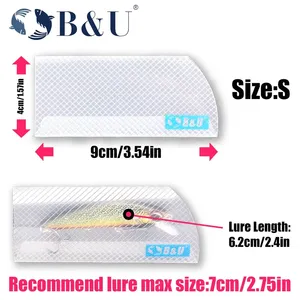 Porte-leurre B&U JT33 PP, sacs de rangement pour leurres de pêche pour leurres durs/mous, 5 pièces, utilisation en eau douce/eau salée - Product Image 3