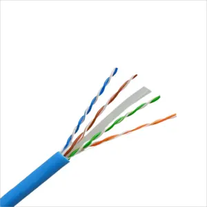 Belden UTP LAN Cable 4 pares de torsión 23awg CCA BC cables de red Cat6 305m pullbox paquete internet cable cat 6