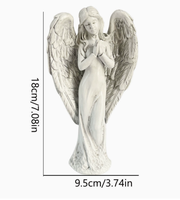 Sculpture d'ange en résine Art Déco, ornement de jardin pour mariage et décoration de cour