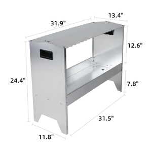 Personalize o alimentador pesado do gado com o telhado alimentador galvanizado da cabra do aço para bezerros carneiros cavalos Alpacas - Product Image 2