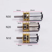 Moteur à engrenages CC Chaoli 12 mm N20 à couple élevé et faible vitesse, 3V-24V, 100-12100 tr/min, efficacité IE2 pour vélo électrique et ventilateur
