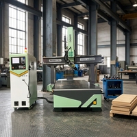 4 Eksenli ATC CNC Router 9KW Ağır Hizmet Tipi Ahşap İşleme Merkezi Kavisli Panel Yan Frezeleme Gravür Kesme Makinesi