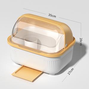 Escurridor de Platos con Tapa Extraíble para Encimera de Cocina, Bandeja de Almacenamiento para Platos, Tazas y Vajilla - Product Image 6