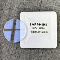 Vetro per Orologi di Lusso con Luce Blu, Vetro Zaffiro Antigraffio 26-40MM Piatto 1.2mm Spesso Rivestito Fatto a Mano