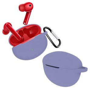 Housse d'écouteur en Silicone pour <span class=keywords><strong>Huawei</strong></span> Freebuds 4i, <span class=keywords><strong>coque</strong></span> de protection pour casque, accessoires adaptés aux Freebuds 4i, étui avec crochet - Product Image 2