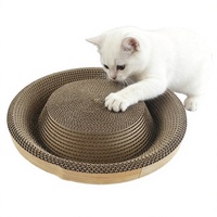 Griffoir pour chat de luxe en carton ondulé haute densité, planche de repos ronde, protecteur de meubles en carton recyclable
