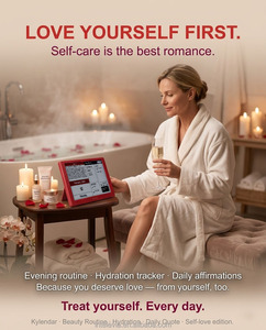 Cadeau de la Saint-Valentin Intelevia, calendrier intelligent, <span class=keywords><strong>carte</strong></span> de message d'amour, écran E-Ink de 7 pouces, Wi-<span class=keywords><strong>Fi</strong></span>, rappel automatique des jours fériés, météo en temps réel, envoi - Product Image 2