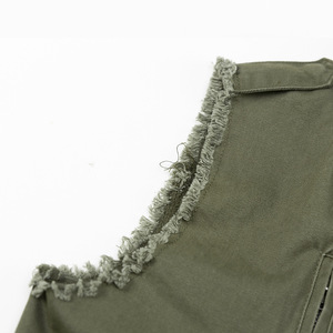 Hot Sale Chinses Supplier Jackets <b>Kid's</b> Frayed Hem Long Jackets Without Sleeve - Product Image 5