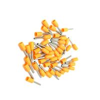 100pcs/bag E1508 Bootlace Cooper Ferrules Kit Set Konektor Kabel Tembaga Berinsulasi Terminal Ujung Pin
