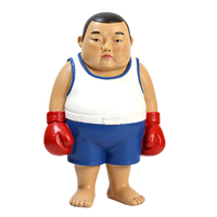 Statue en résine de boxer-Décor de gymnastique artisanal, sculpture durable sur le thème du sport pour bureau, cadeaux pour hommes et objets de collection pour fans de boxe