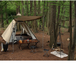 Tabouret de camping pliable portable pour le jardinage en plein air, la pêche, le barbecue, la randonnée avec sac de transport - Product Image 6