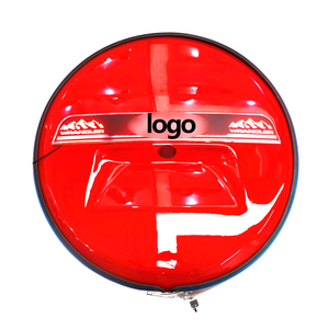 2018-2020 para cubierta de neumático de repuesto <span class=keywords><strong>Jeep</strong></span> con anillo de acero inoxidable grueso ligero y orificio para cámara - Product Image 6