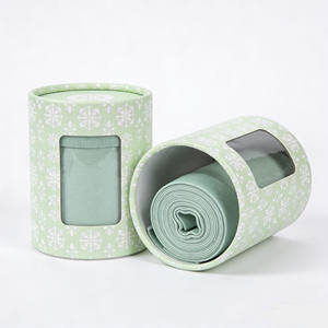 Boîte cadeau cylindrique en papier kraft écologique de haute qualité, emballage personnalisé pour sous-vêtements, chaussettes et vêtements - Product Image 1