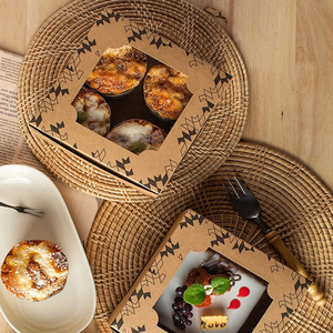 Boîtes à Dessert en papier Kraft 24 pièces, coffret d'emballage pour pailles au chocolat, poussette, donuts, pigments, truites, boulangerie - Product Image 5