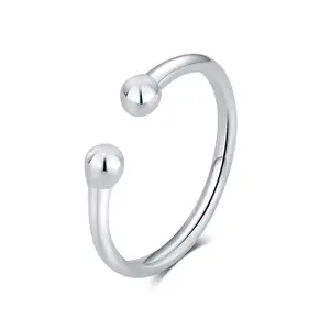 Заводская акция, ценовой дизайн, 925, серебряный шар, обручальное кольцо S925European, Открытое кольцо для женщин