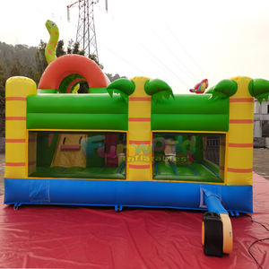 Castillo inflable Chateau Jungle Gorilla, combo de tobogán inflable, castillo inflable comercial, brincolín para niños, equipo de juegos. - Product Image 5