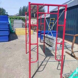 Chất lượng cao Q235 ống thép đi bộ qua khung giàn giáo dễ dàng lắp ráp một hệ thống giàn giáo khung - Product Image 6