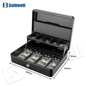 Pequeño bloqueo seguro de dinero Caja de Ahorro de caja con dinero negro bandeja clave - Product Image 2