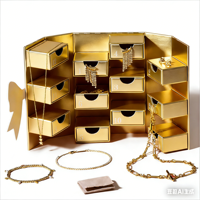 Calendrier de l'Avent personnalisé vide, boîtes mystères, décoration de festival, emballage de bijoux, double porte, compte à rebours de Noël 24 jours
