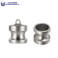 Bouchon anti-poussière Camlock de type DP en acier inoxydable 304, raccord rapide femelle pour fermeture de ligne de tuyau et prévention de la contamination