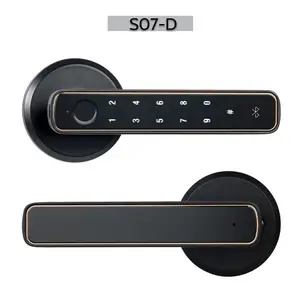 Electronic Fingerprint Smart Handle Keyless Opening Door Lock With Digital Door Lock Fingerprint