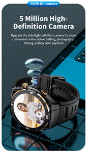 Reloj inteligente <span class=keywords><strong>S888</strong></span> con pantalla TFT de 1,54 pulgadas GPS + tarjeta Sim Android 4G + 2G Video llamada Sleep Tracker IP67 800mAh 32G almacenamiento - Product Image 6