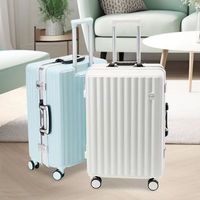 Valise à roulettes unisexe pour étudiant, petite, 20 pouces, avec serrure à combinaison, robuste et durable, en néoprène, pour l'embarquement