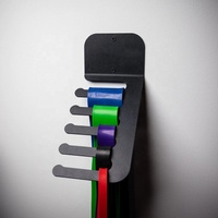 Support mural robuste en acier pour bandes de résistance avec crochets pour barres parallèles – Organisateur d'accessoires de fitness pour optimiser l'espace de la salle de sport