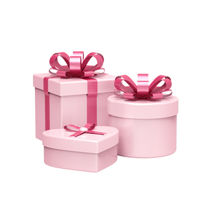 Neu angepasste herzförmige quadratische Papp geschenk box Blumen feiertags verpackung Valentinstag Rose Candy Box