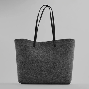 Sac de styliste personnalisé pour femmes, Sac à main en feutre recyclable pour dames, Sac fourre-tout, nouvel hiver naturel, mode Oem, ouvert, mode Ff, <span class=keywords><strong>2022</strong></span> - Product Image 1