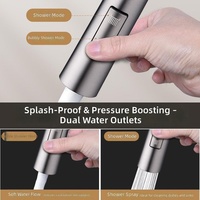 Connecteur externe réglable pour lavabo 360 °   Adaptateur de robinet de cuisine rotatif à 2 modes, haute pression, anti-éclaboussures, avec becs verseurs