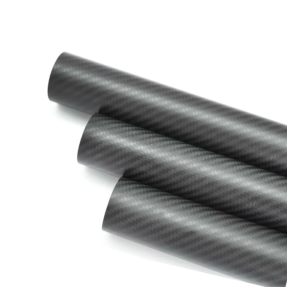 Custom Size carbon fiber cue shaft Round Tube black color 3k Carbon Fiber
