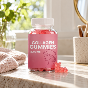 Bonbons gélifiés au collagène 2000mg à la fraise, complément alimentaire, formule personnalisée, usine OEM ODM - Product Image 2
