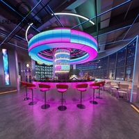 Meubles de bar LED pour discothèque, canapé LED tendance, mobilier de club, design de comptoir de bar pour discothèque