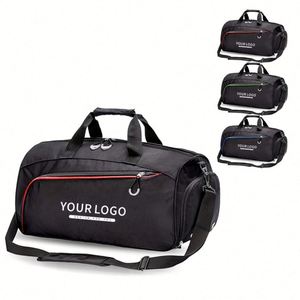 Bolsa Deportiva de Moda Ligera y Duradera con Impresión Personalizada, Gran Volumen, para Gimnasio y Ejercicio, de Poliéster 600D Impermeable, para Zapatos - Product Image 1