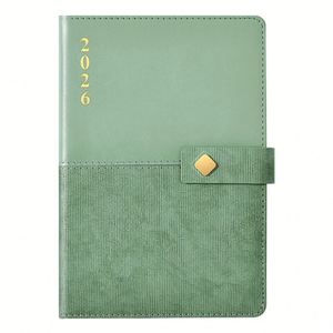 Libreta Personalizada con Tapa Dura y Logotipo Estampado 2026, Impresión de Agenda de Cuero PU A5, Planificador Semanal, Multicolor, 100 Hojas - Product Image 1